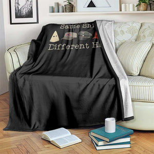 Same Shit Different Hat Throw Blanket TS02 Print Your Wear