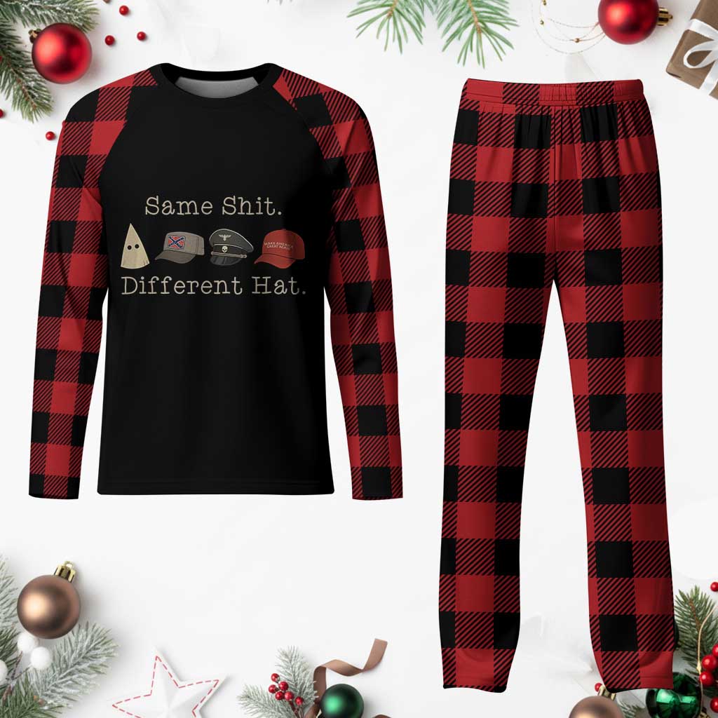 Same Shit Different Hat Plaid Pajama Set TS02 Buffalo Plaid Print Your Wear