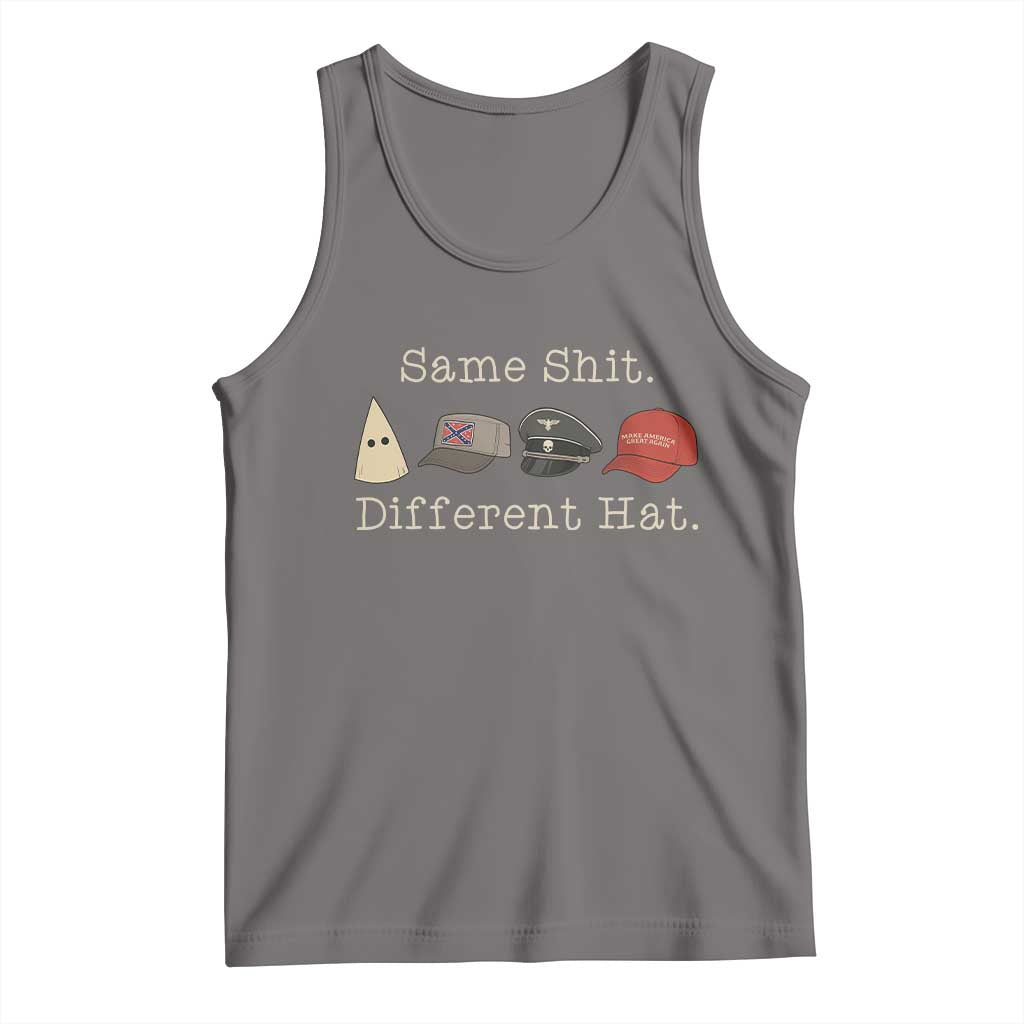Same Shit Different Hat Tank Top TS02 Deep Heather Print Your Wear