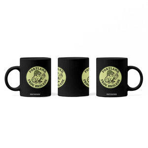 Portland Frog Brigade Coffee Mug Peace Frog Protest Badge TS02 Print Your Wear