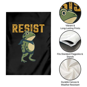 Resist Frog Protest Garden Flag Free Portland Political Satire TS02 Print Your Wear