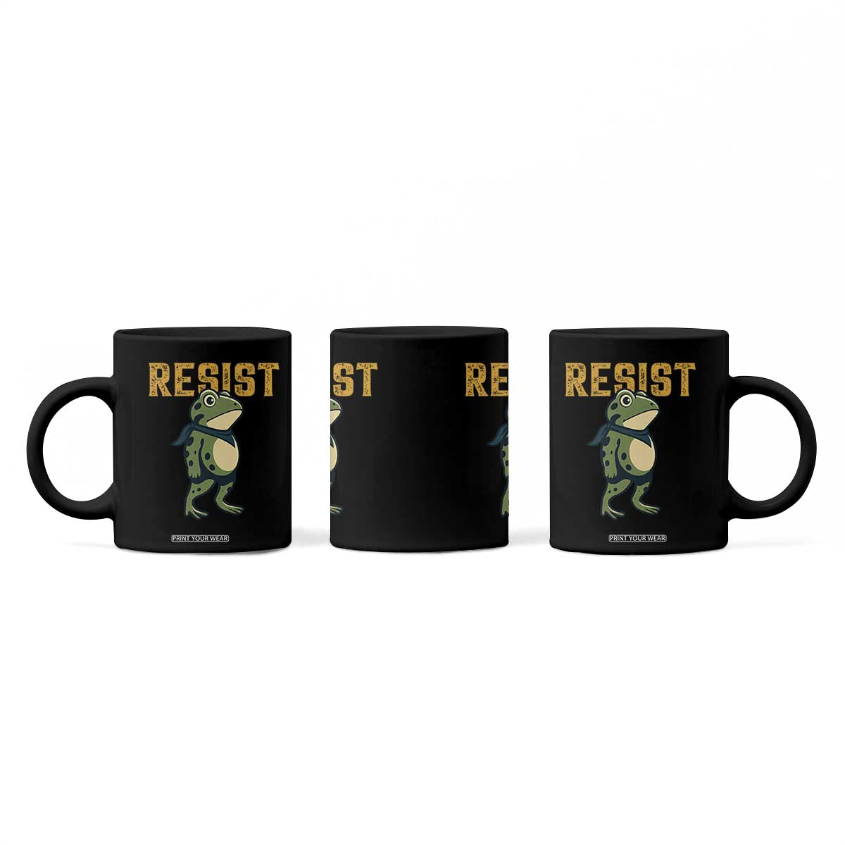 Resist Frog Protest Coffee Mug Free Portland Political Satire TS02 Print Your Wear