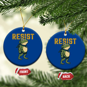 Resist Frog Protest Ceramic Ornament Free Portland Political Satire TS02 1pc Blue Print Your Wear