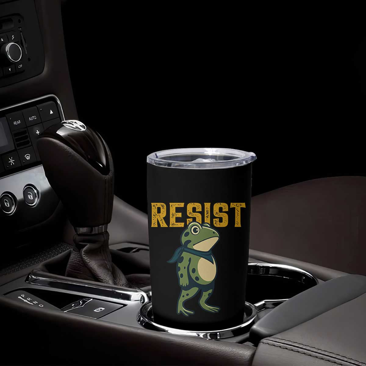 Resist Frog Protest Tumbler Cup Free Portland Political Satire TS02 Print Your Wear