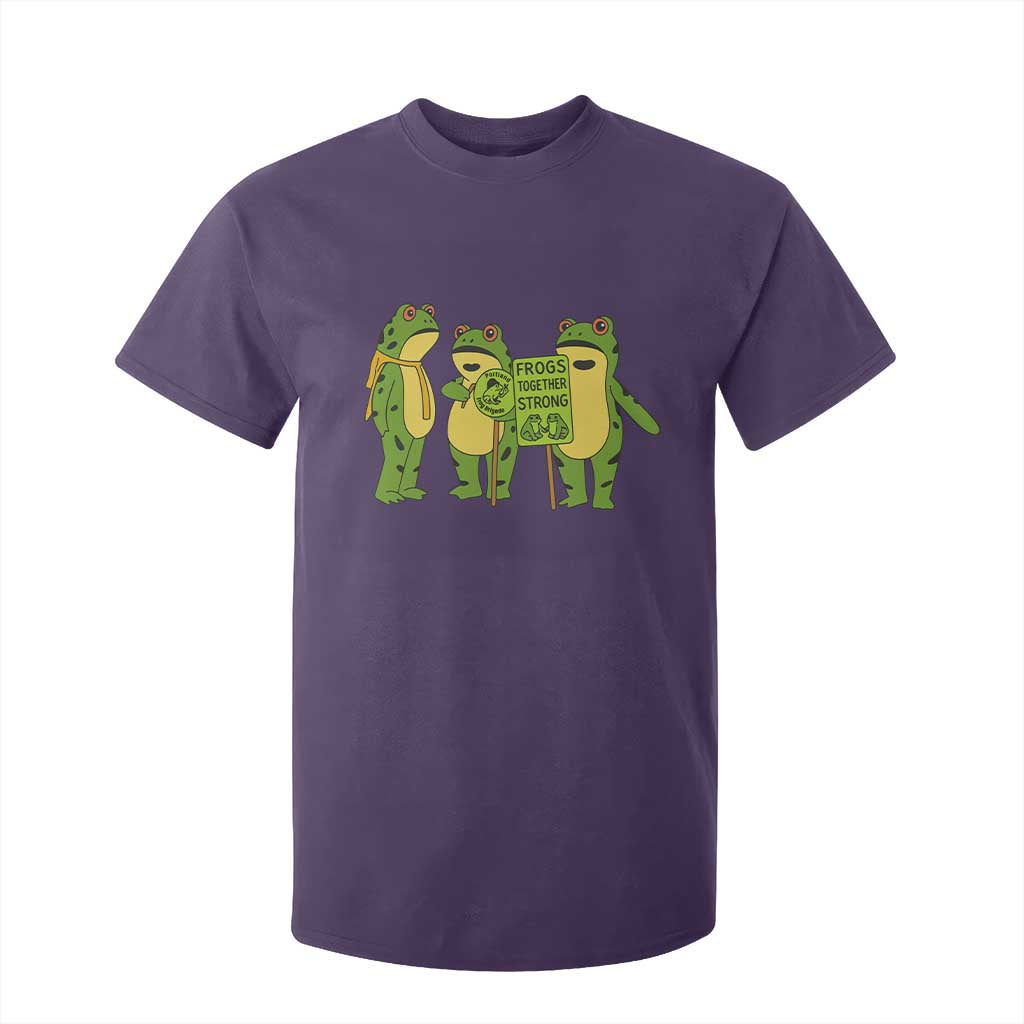 Frogs Together Strong T Shirt For Kid Portland Frog Resist Protest TS02 Purple Print Your Wear