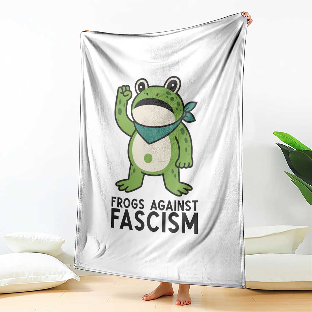 Frogs Against Fascism Throw Blanket Portland Resist Protest Antifascist TS02 Print Your Wear