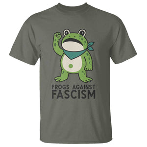 Frogs Against Fascism T Shirt Portland Resist Protest Antifascist TS02 Military Green Print Your Wear