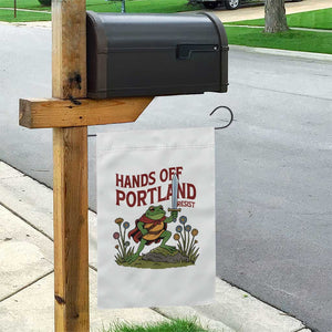 Hands Off Portland Sword Frog Garden Flag Freedom Fighters Hero Resist TS02 Print Your Wear