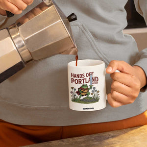 Hands Off Portland Sword Frog Coffee Mug Freedom Fighters Hero Resist TS02 Print Your Wear