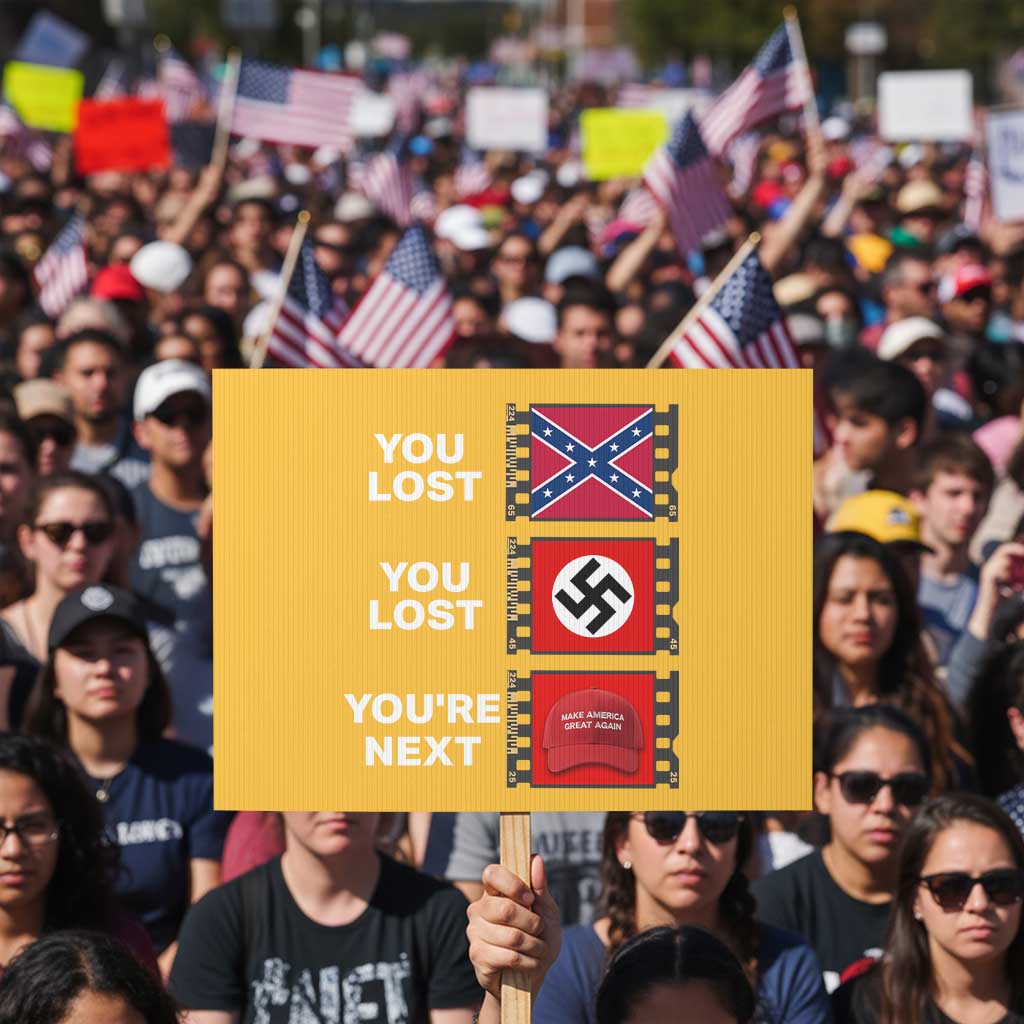 Resist Political Protest Protest Sign History Anti Hate Extremism Authoritarianism TS02 Horizontal 18