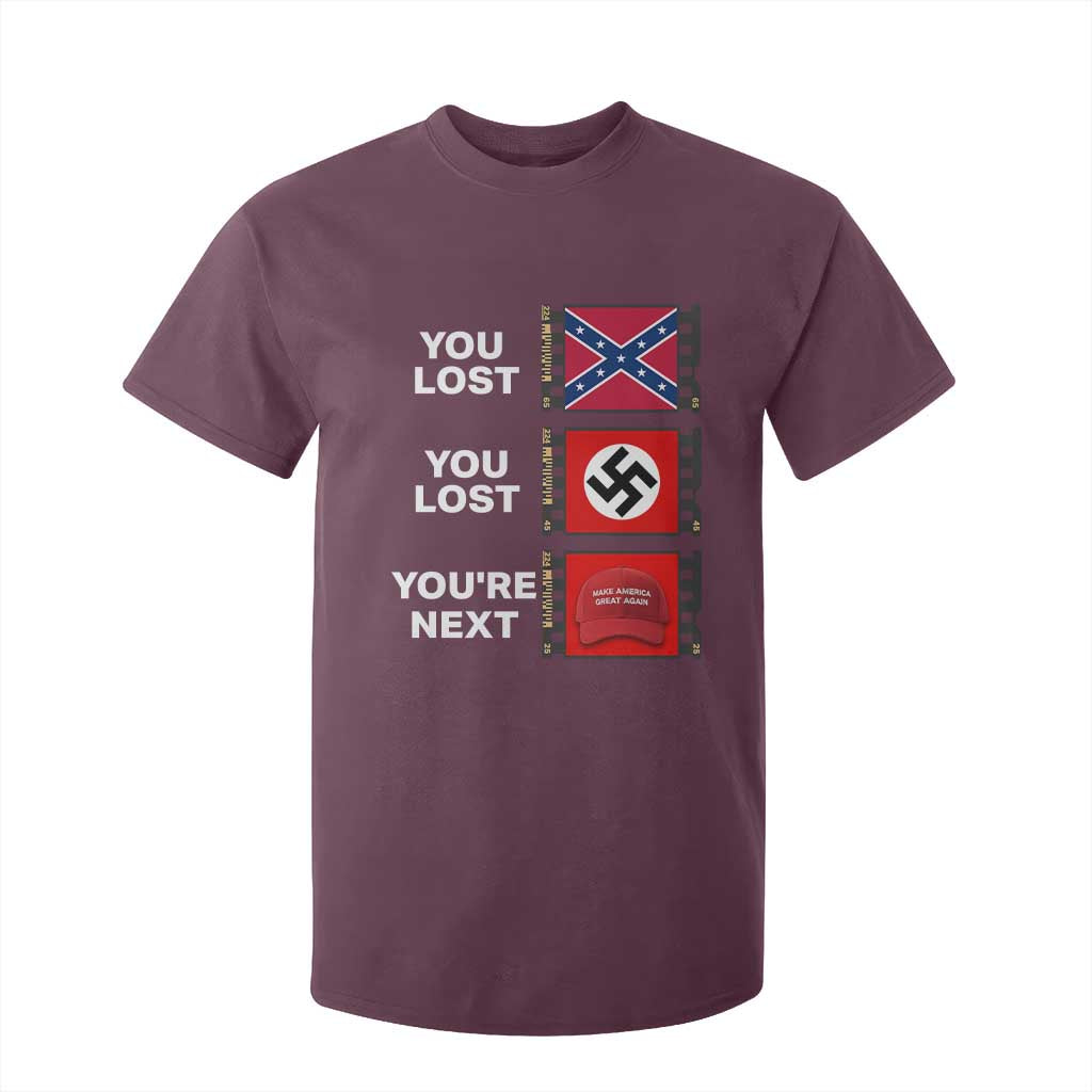 Resist Political Protest T Shirt For Kid History Anti Hate Extremism Authoritarianism TS02 Maroon Print Your Wear