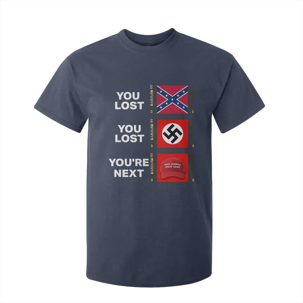 Resist Political Protest T Shirt For Kid History Anti Hate Extremism Authoritarianism TS02 Navy Print Your Wear