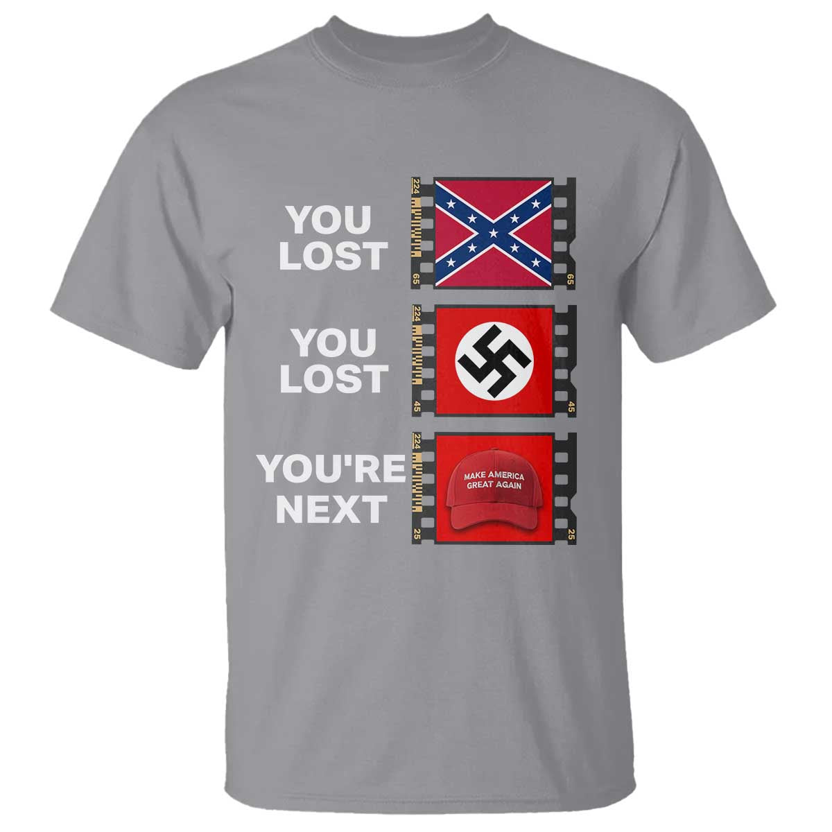 Resist Political Protest T Shirt History Anti Hate Extremism Authoritarianism TS02 Sport Gray Print Your Wear