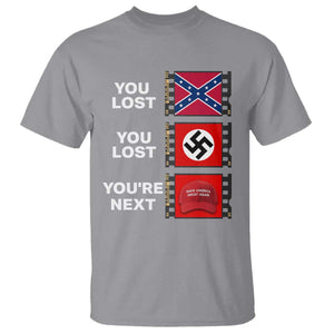 Resist Political Protest T Shirt History Anti Hate Extremism Authoritarianism TS02 Sport Gray Print Your Wear