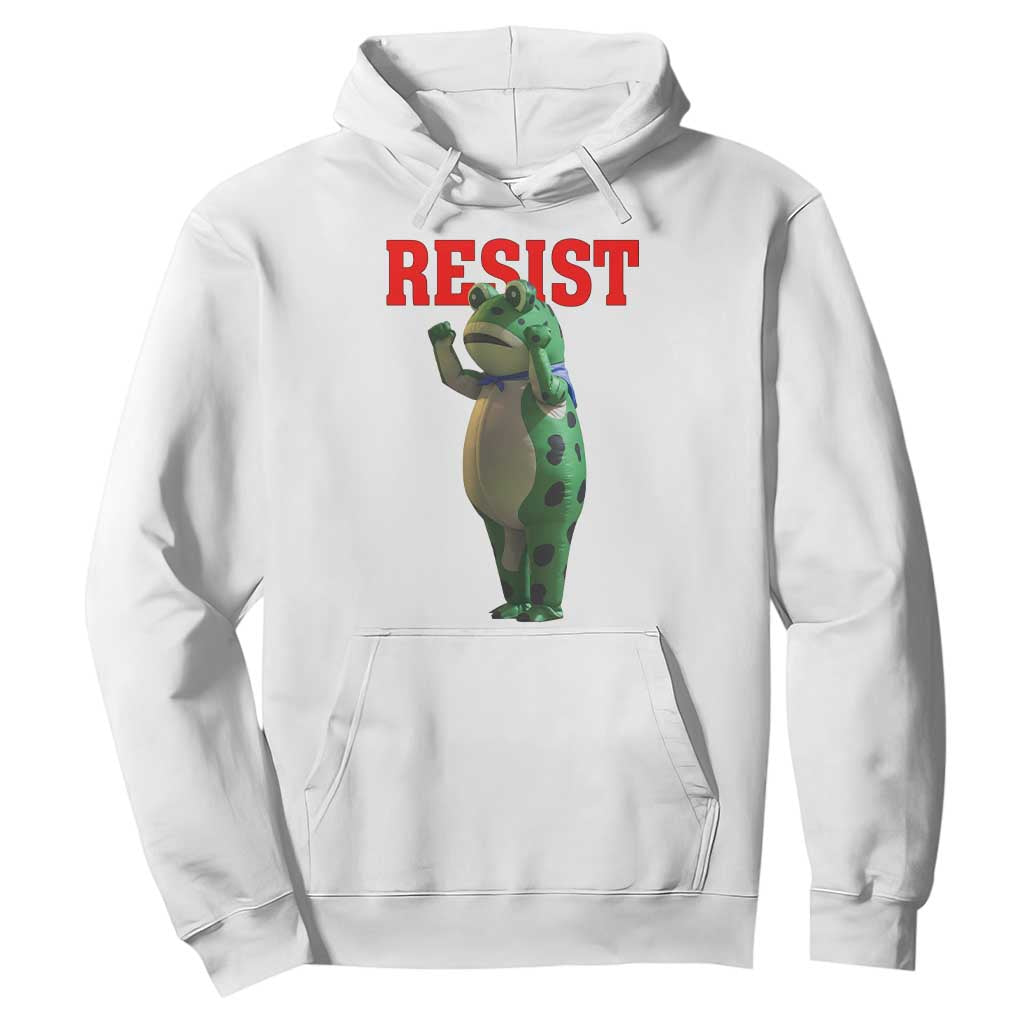 Funny Inflatable Portland Frog Resist Hoodie Freedom Protest TS02 White Print Your Wear