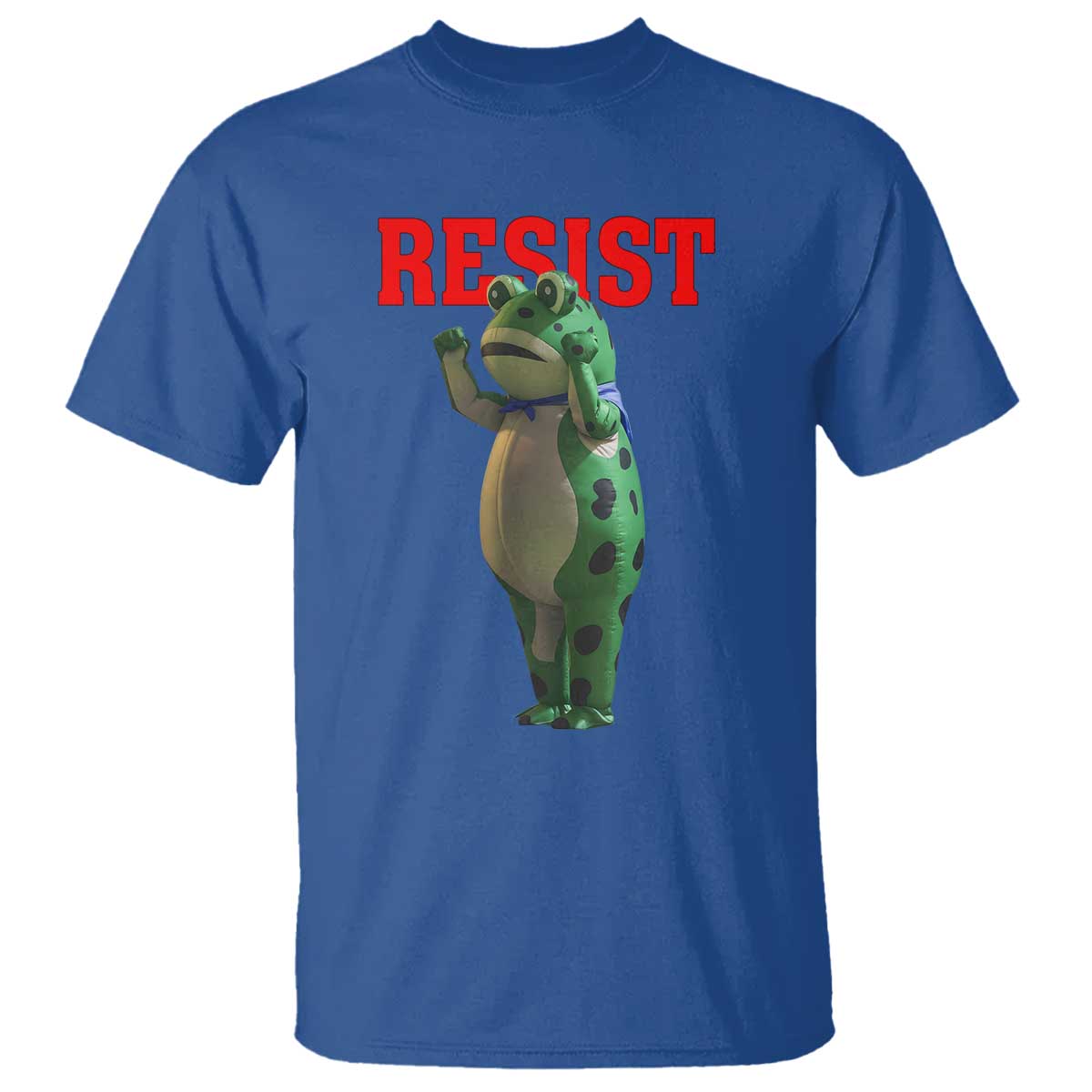 Funny Inflatable Portland Frog Resist T Shirt Freedom Protest TS02 Royal Blue Print Your Wear