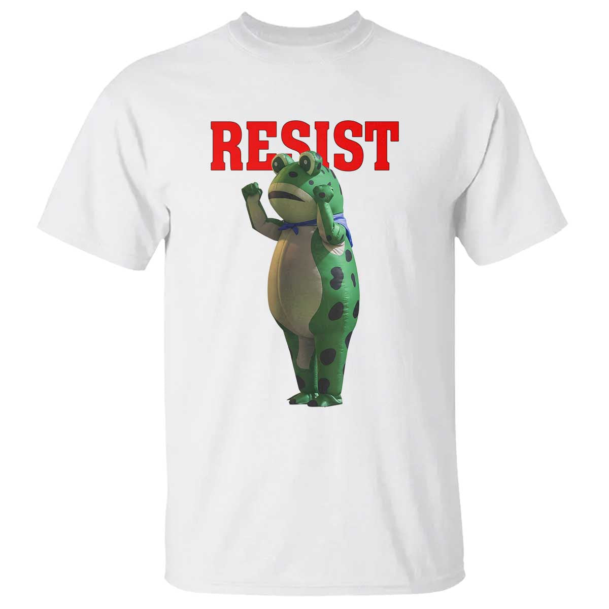 Funny Inflatable Portland Frog Resist T Shirt Freedom Protest TS02 White Print Your Wear