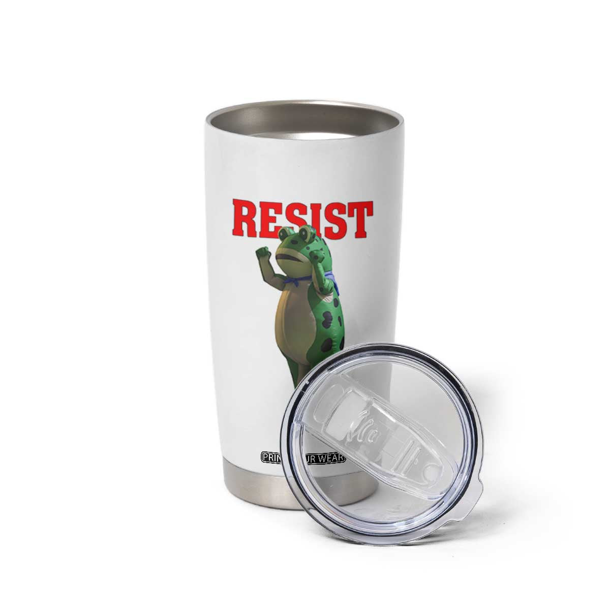 Funny Inflatable Portland Frog Resist Tumbler Cup Freedom Protest TS02 Print Your Wear