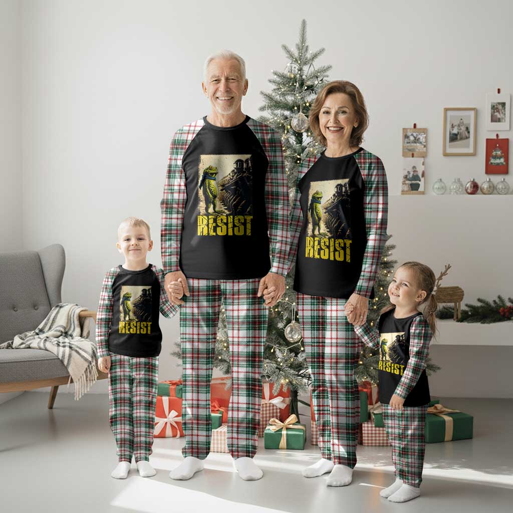 Resist Frog Plaid Pajama Set Stand Against Free Portland Protest TS02 Christmas Plaid Print Your Wear