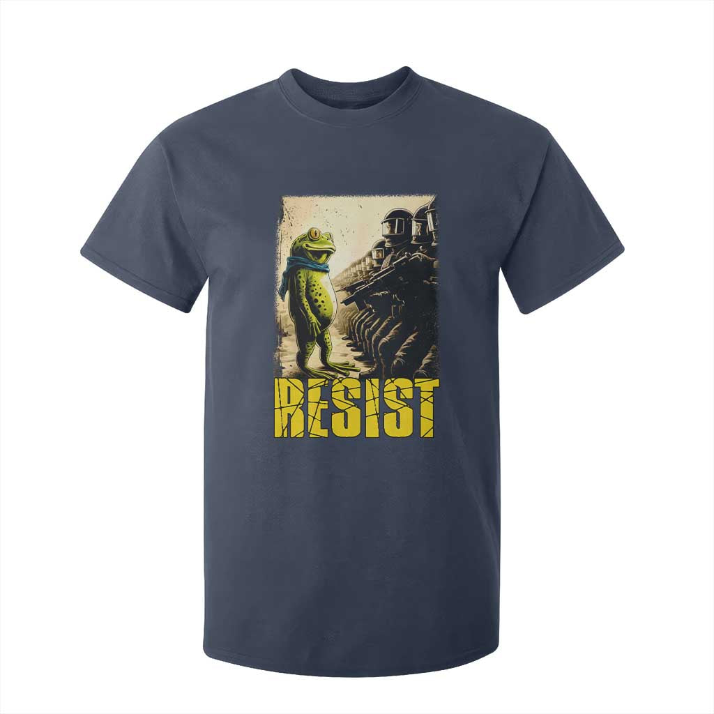 Resist Frog T Shirt For Kid Stand Against Free Portland Protest TS02 Navy Print Your Wear