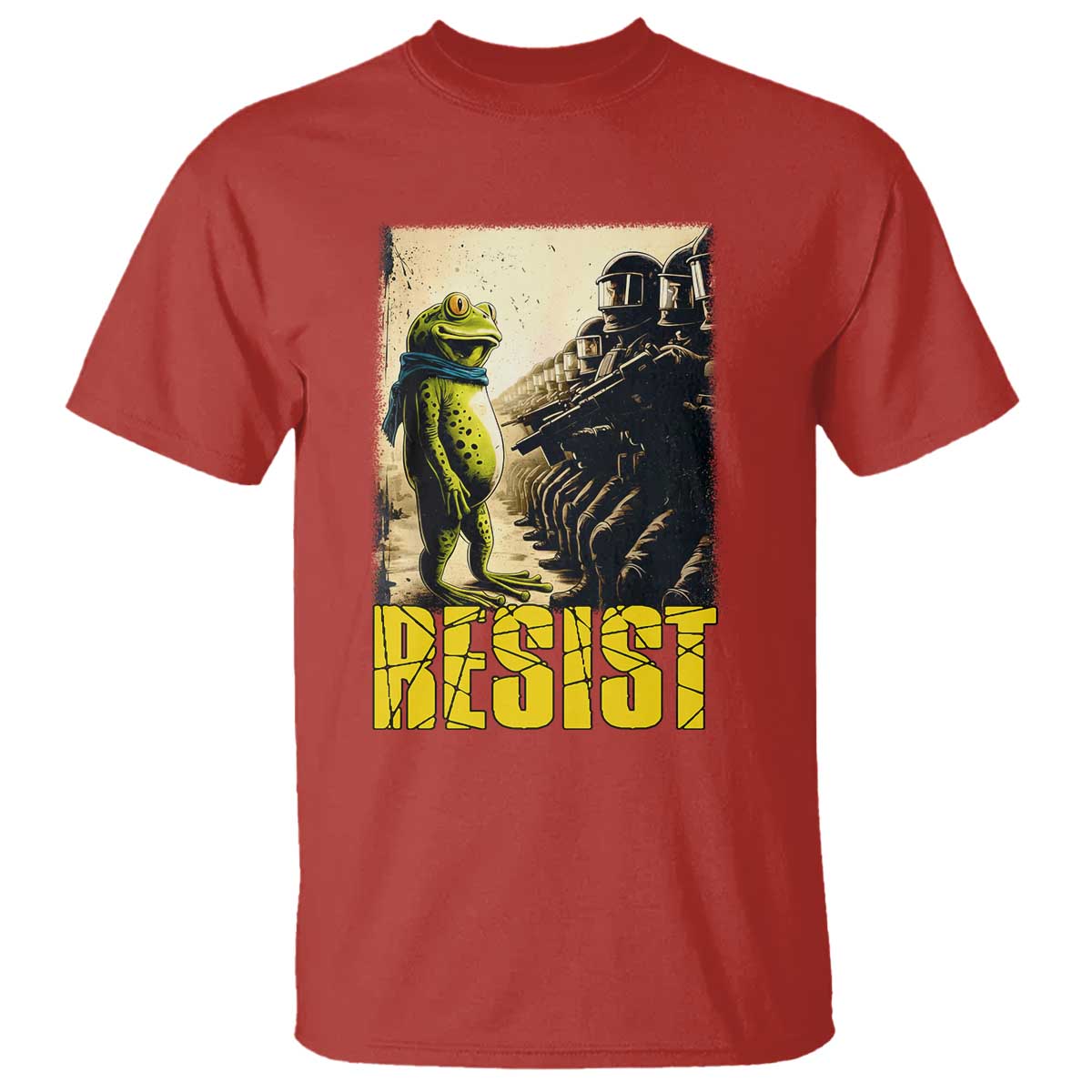 Resist Frog T Shirt Stand Against Free Portland Protest TS02 Red Print Your Wear