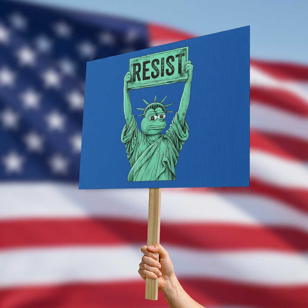 Funny Liberty Frog Meme Resist Protest Sign Portland Frogs Protest Freedom Fighter TS02 Horizontal 18