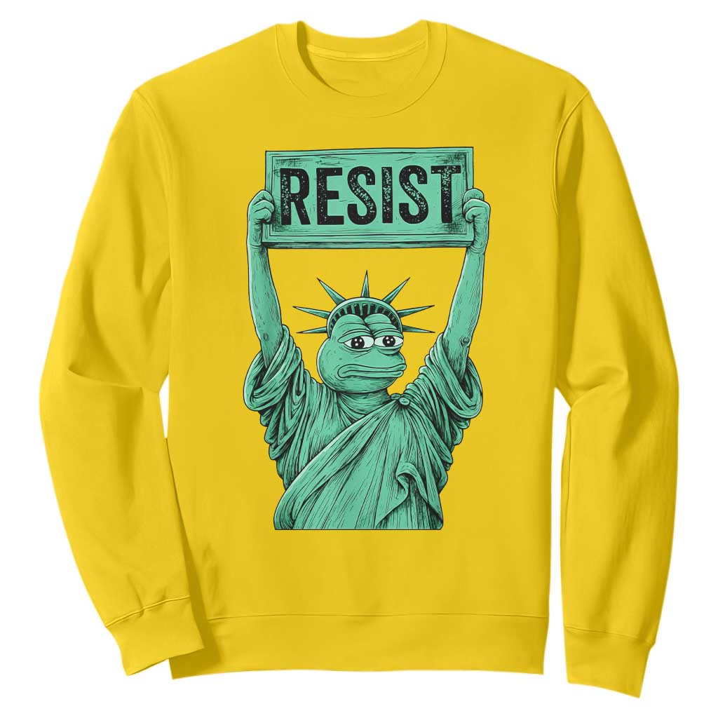 Funny Liberty Frog Meme Resist Sweatshirt Portland Frogs Protest Freedom Fighter TS02 Daisy Print Your Wear