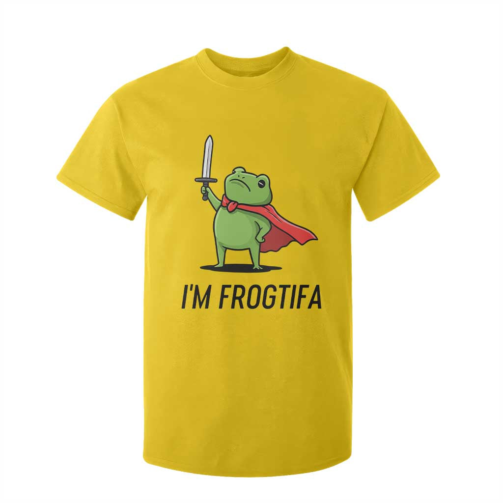 Funny Huzzah Frog T Shirt For Kid Im Frogtifa Knight Resist Protest TS02 Daisy Print Your Wear