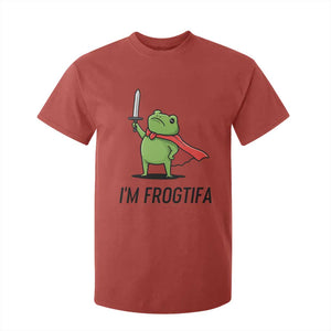 Funny Huzzah Frog T Shirt For Kid Im Frogtifa Knight Resist Protest TS02 Red Print Your Wear
