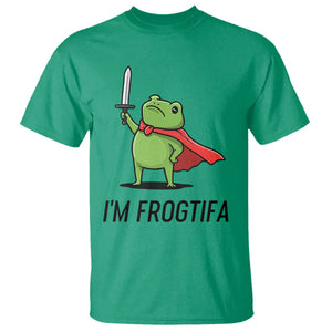 Funny Huzzah Frog T Shirt Im Frogtifa Knight Resist Protest TS02 Irish Green Print Your Wear