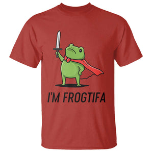 Funny Huzzah Frog T Shirt Im Frogtifa Knight Resist Protest TS02 Red Print Your Wear