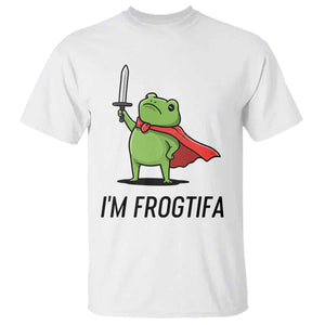 Funny Huzzah Frog T Shirt Im Frogtifa Knight Resist Protest TS02 White Print Your Wear