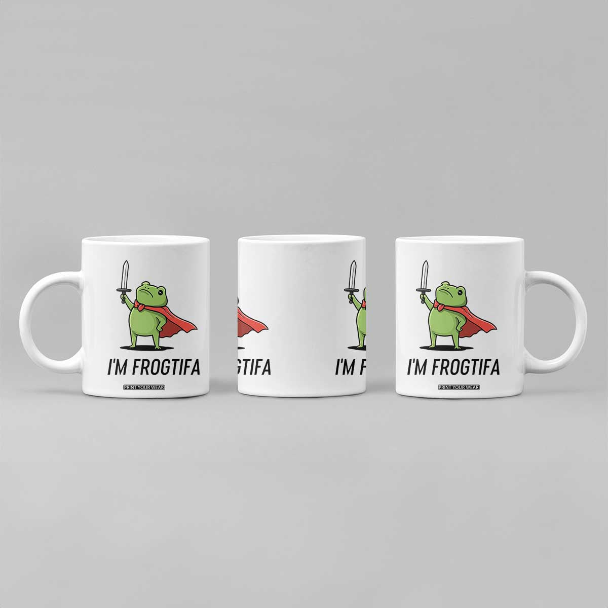 Funny Huzzah Frog Coffee Mug Im Frogtifa Knight Resist Protest TS02 Print Your Wear