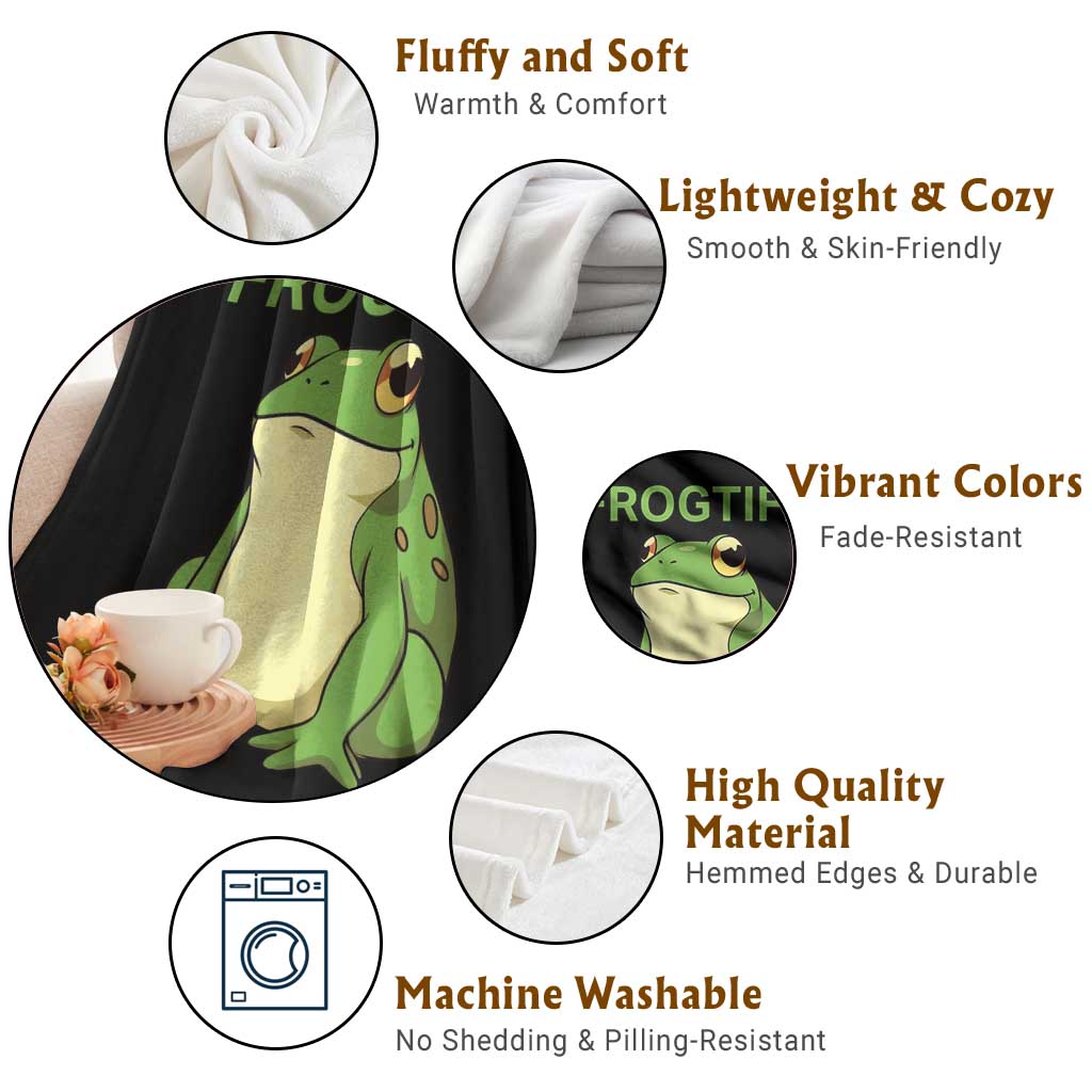 Funny Frogtifa Throw Blanket Resist Frog Protest Against Fascism TS02 Print Your Wear