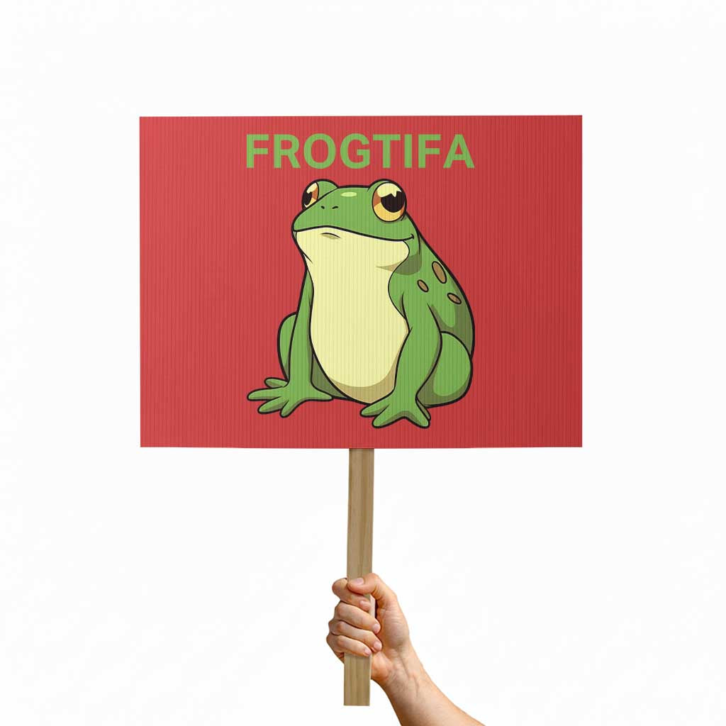 Funny Frogtifa Protest Sign Resist Frog Protest Against Fascism TS02 Horizontal 18