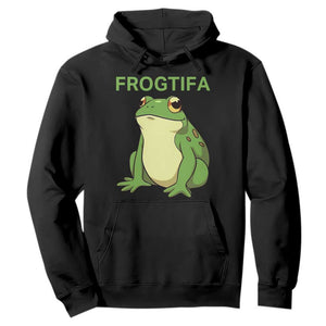 Funny Frogtifa Hoodie Resist Frog Protest Against Fascism TS02 Black Print Your Wear