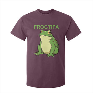 Funny Frogtifa T Shirt For Kid Resist Frog Protest Against Fascism TS02 Maroon Print Your Wear