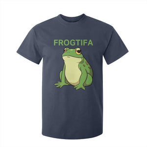 Funny Frogtifa T Shirt For Kid Resist Frog Protest Against Fascism TS02 Navy Print Your Wear