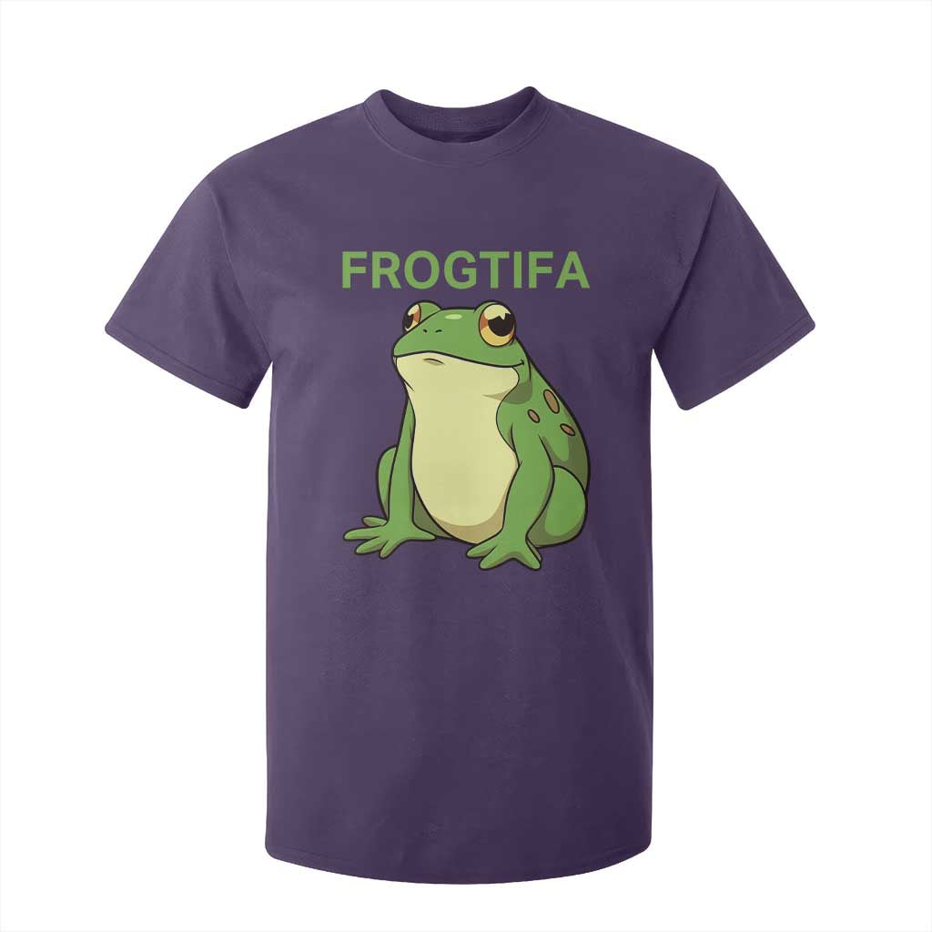 Funny Frogtifa T Shirt For Kid Resist Frog Protest Against Fascism TS02 Purple Print Your Wear
