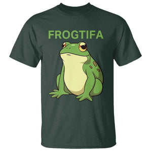 Funny Frogtifa T Shirt Resist Frog Protest Against Fascism TS02 Dark Forest Green Print Your Wear