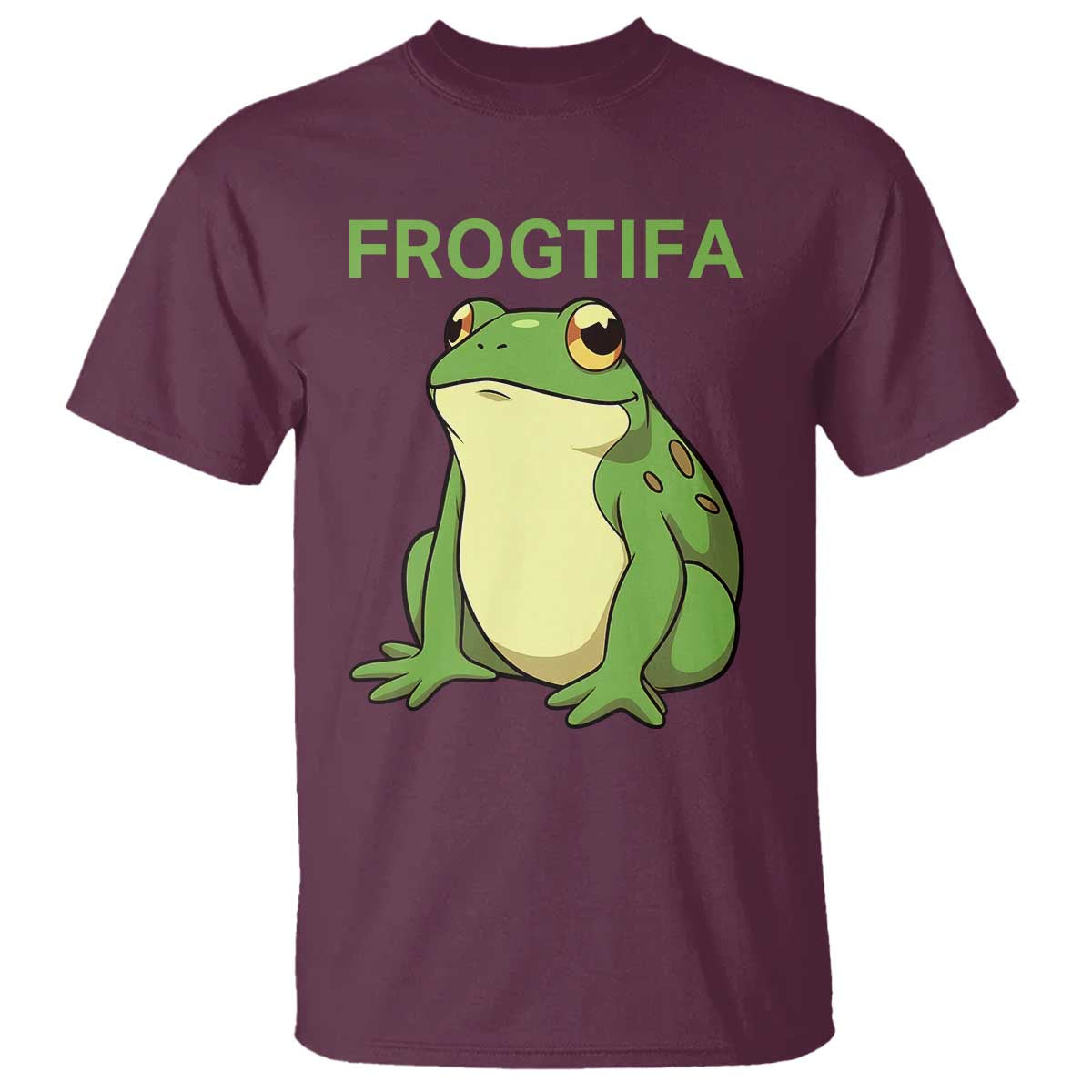 Funny Frogtifa T Shirt Resist Frog Protest Against Fascism TS02 Maroon Print Your Wear