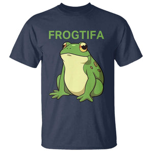 Funny Frogtifa T Shirt Resist Frog Protest Against Fascism TS02 Navy Print Your Wear