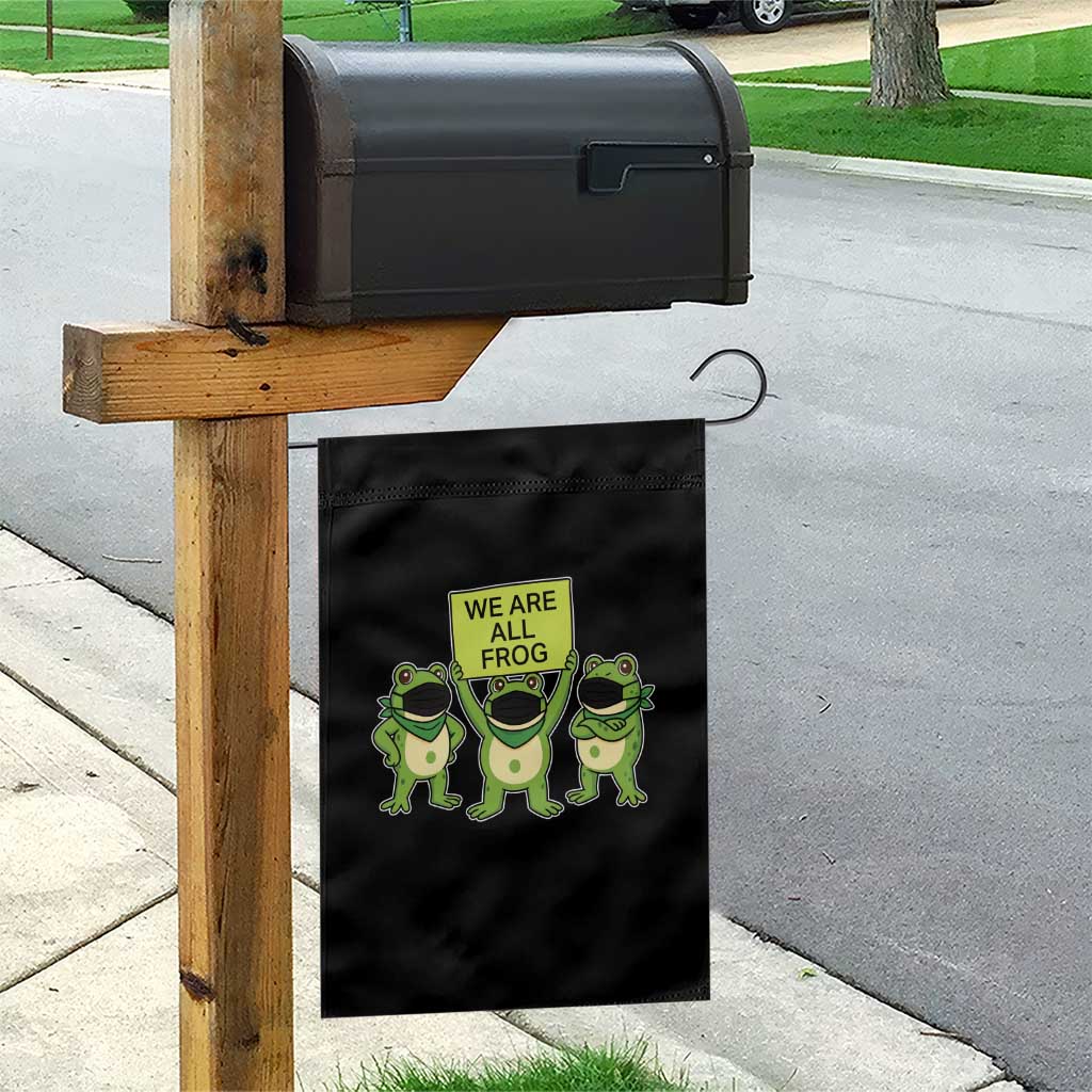 We Are All Frog Garden Flag Frogs Protest Together Strong TS02 Print Your Wear
