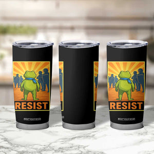 Resist Frog Graphic Tumbler Cup Protest Stand Against Fascism TS02 Print Your Wear