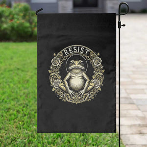 Zen Frog Resist Garden Flag Sacred Resistance Protest Ornate Style Graphic TS02 Print Your Wear