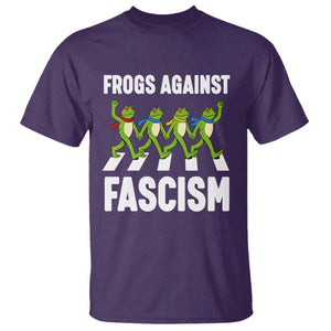 Walking Frog Against Fascism T Shirt Frogs Band Resistance Protest TS02 Purple Print Your Wear