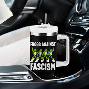 Walking Frog Against Fascism Tumbler With Handle Frogs Band Resistance Protest TS02 Print Your Wear