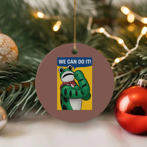 We Can Do It Rosie Frog Ceramic Ornament Resist Protest Parody Feminist Retro Poster TS02 1pc Mocha Print Your Wear