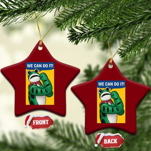 We Can Do It Rosie Frog Ceramic Ornament Resist Protest Parody Feminist Retro Poster TS02 Print Your Wear