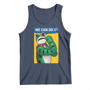 We Can Do It Rosie Frog Tank Top Resist Protest Parody Feminist Retro Poster TS02 Navy Print Your Wear